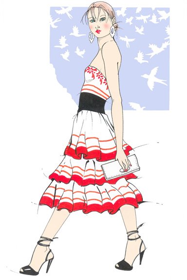 Stripe Skirt