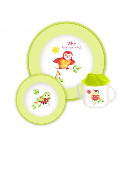 Baby Melamine Owls Who